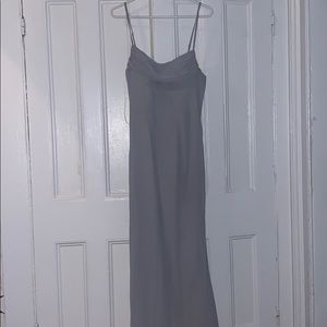 Silver formal dress